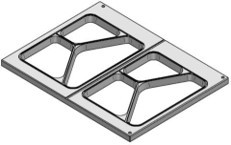 Werkzeug 227x178 2 Fach 3-geteilt PP für F-S-300