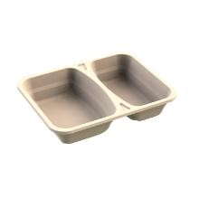 Bio Schale 227x178x45 2-fach